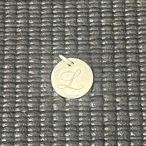 Tiffany and co “L” pendant